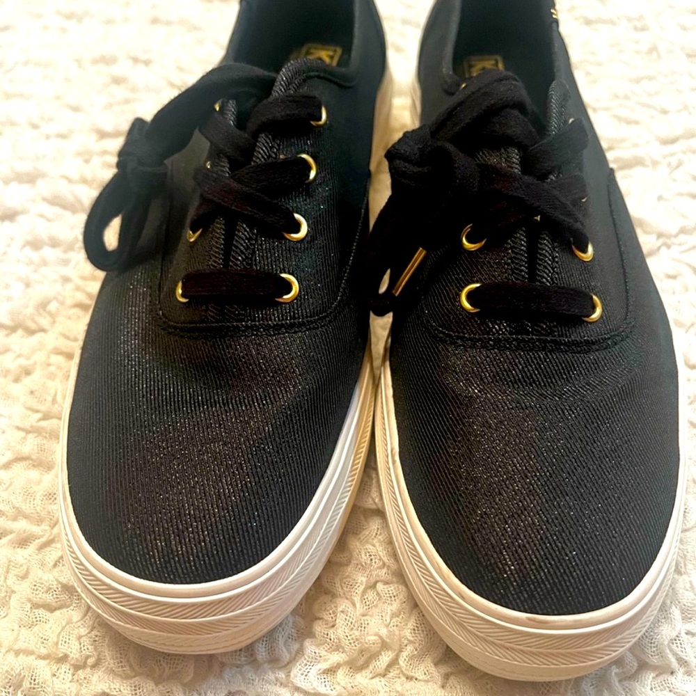 Keds Triple Platform Sparkly Glittery Sneaker